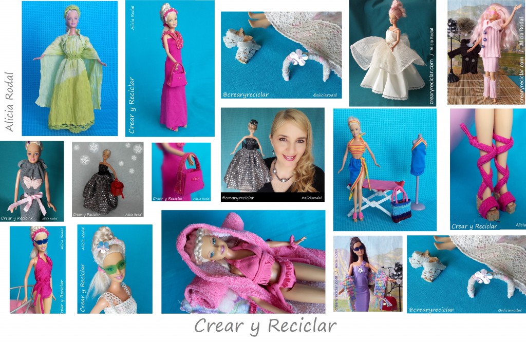 Ropa y complementos de moda para muñecas DIY hecho a mano CREAR Y RECICLAR