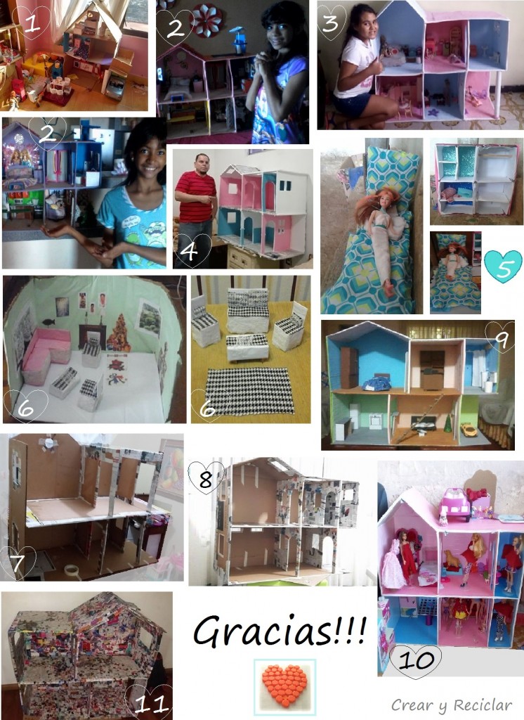 Casa de muñecas de cartón DIY hecho a mano CREAR Y RECICLAR