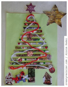 postal navidad tridimensional
