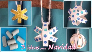 Varias ideas para decorar tu arbolito de Navidad con diferentes materiales reciclados