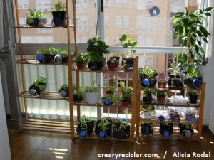 Cómo hacer una huerta vertical giratoria o huerto urbano y con envases reciclados