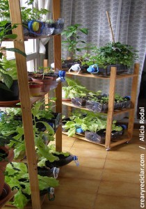 Cómo hacer una huerta vertical giratoria o huerto urbano y con envases reciclados