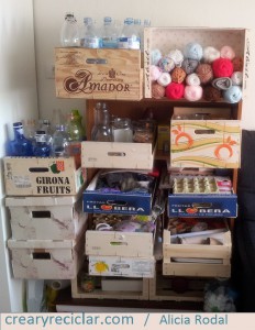 Ideas para reutilizar huacales o cajas de madera para organizar tu hogar