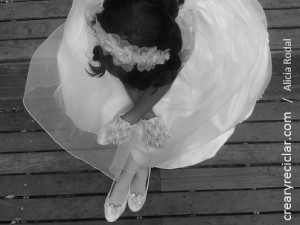 zapatos y diadema comunion