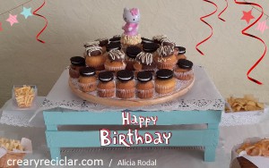 guacal base para tartas y mesa de dulces
