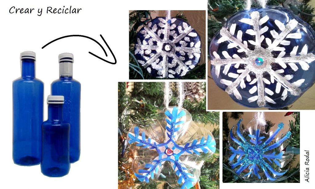 Ideas para Navidad con botellas de plástico