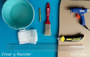 materiales para el marco de cartón