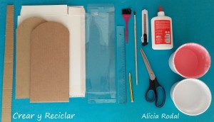 Cómo hacer una puerta de cartón para la casa de muñecas, cartón y otros materiales reciclados. DIY