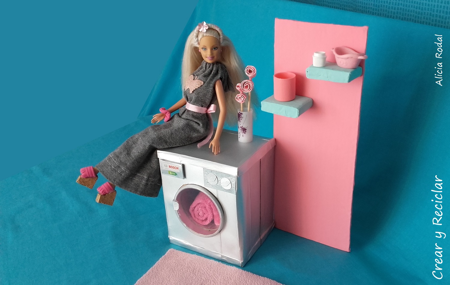 acerca de Beca no se dio cuenta Mini lavadora para muñecas ✓ Crear y Reciclar