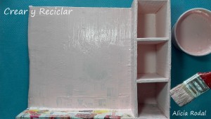 Organizador de escritorio con emojis personalizado DIY con reciclaje