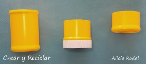 Organizador de escritorio portátil de emojis con imanes DIY con reciclaje