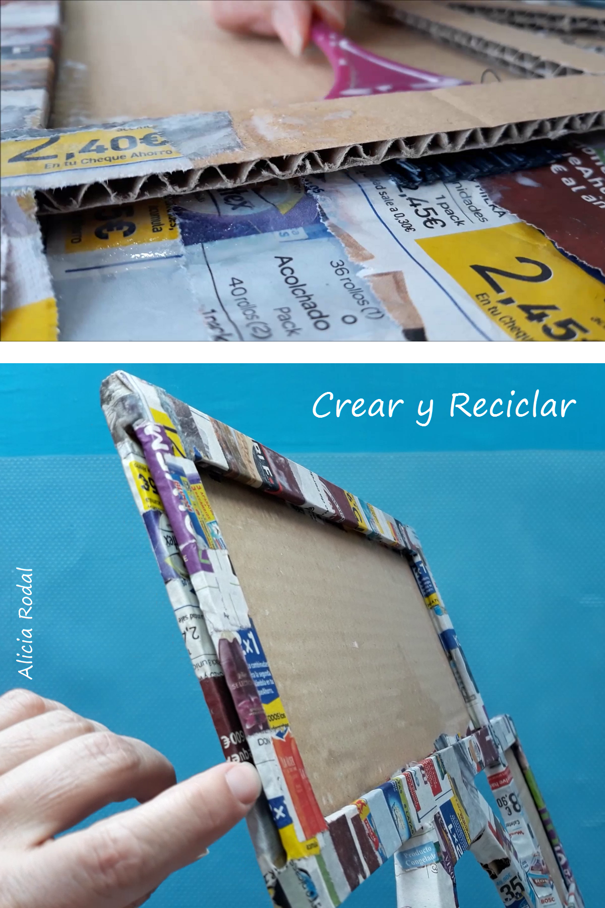 Como reutilizar o transformar un reloj de pared usado y convertirlo en un original portarretrato de Paulo Londra.