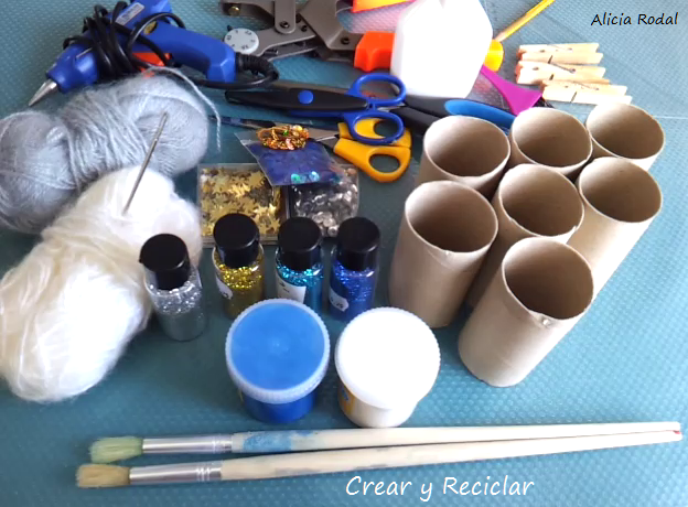 7 ideas de Navidad con tubos de cartón - Crear y Reciclar