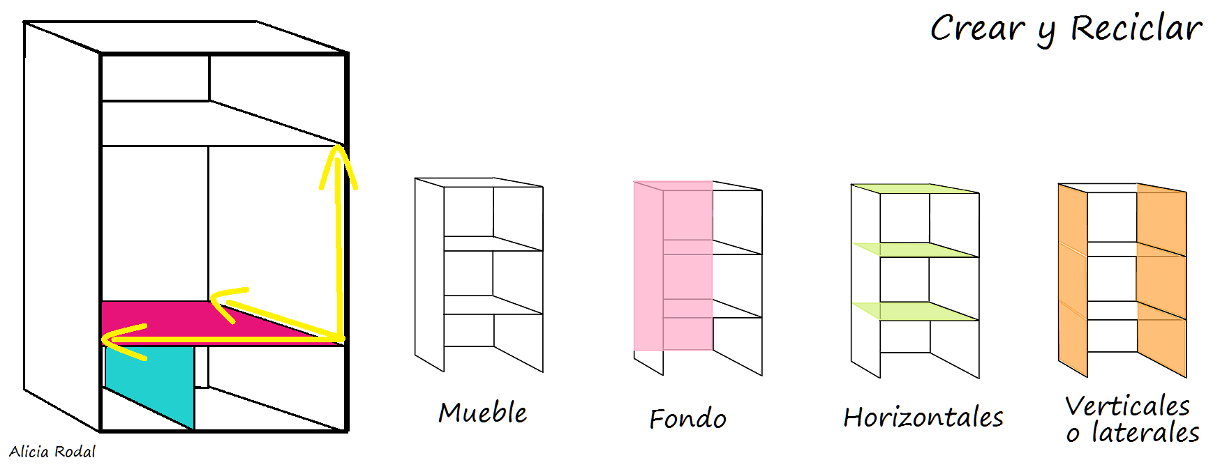 Cómo hacer un mueble estantería de cartón de 3 repisas para armario ropero, organizador, closet, guardarropa, aparador, cómoda / DIY.