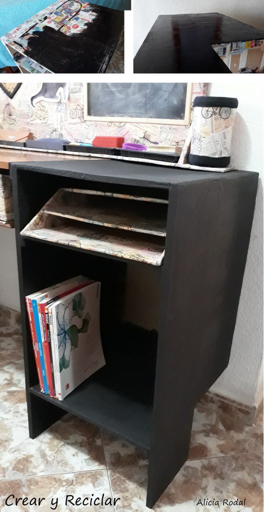 Como hacer un mueble y un cajón de cartón paso a paso, muy fácil.