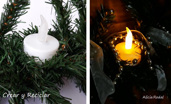 Cómo hacer una corona de Navidad con materiales reciclados Muy fácil. Diy Reciclaje