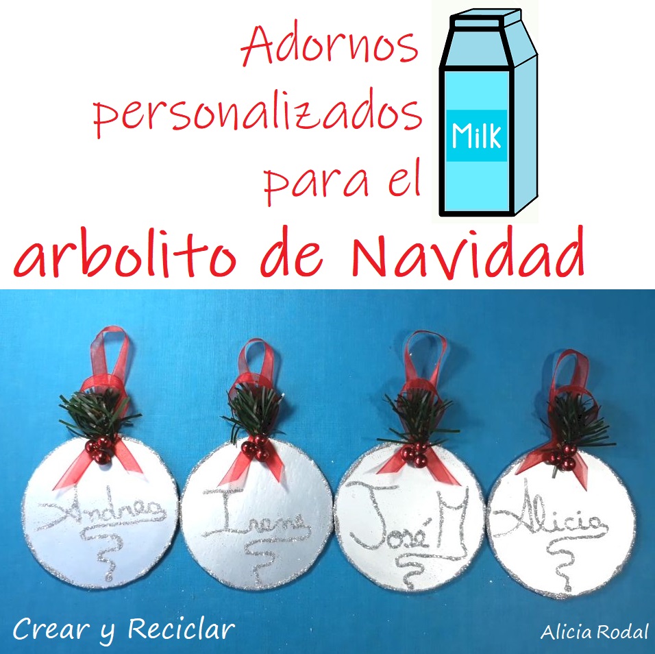 Ideas para reutilizar cajas de leche y hacer adornos o figuras decorativas para el pino navideño o árbol de Navidad