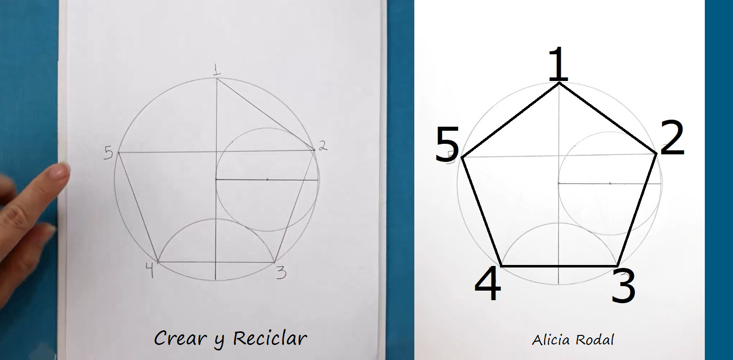 Cómo Dibujar Un Pentágono Y Una Estrella De 5 Puntas - Crear Y Reciclar