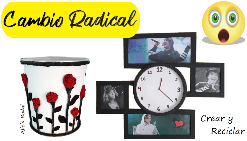 ideas de manualidades geniales que puedes hacer con artículos cotidianos para la decoración de tu hogar. Aprende a darle una segunda oportunidad a 2 objetos tan simples como un reloj de pared y un cubo para la basura.