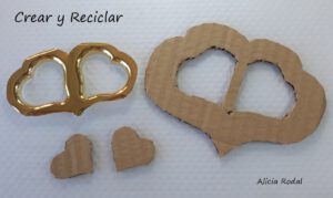 ideas de detalles para regalar en San Valentín. Es fácil y barato, porque reutilizamos materiales reciclados, y el resultado es hermoso.