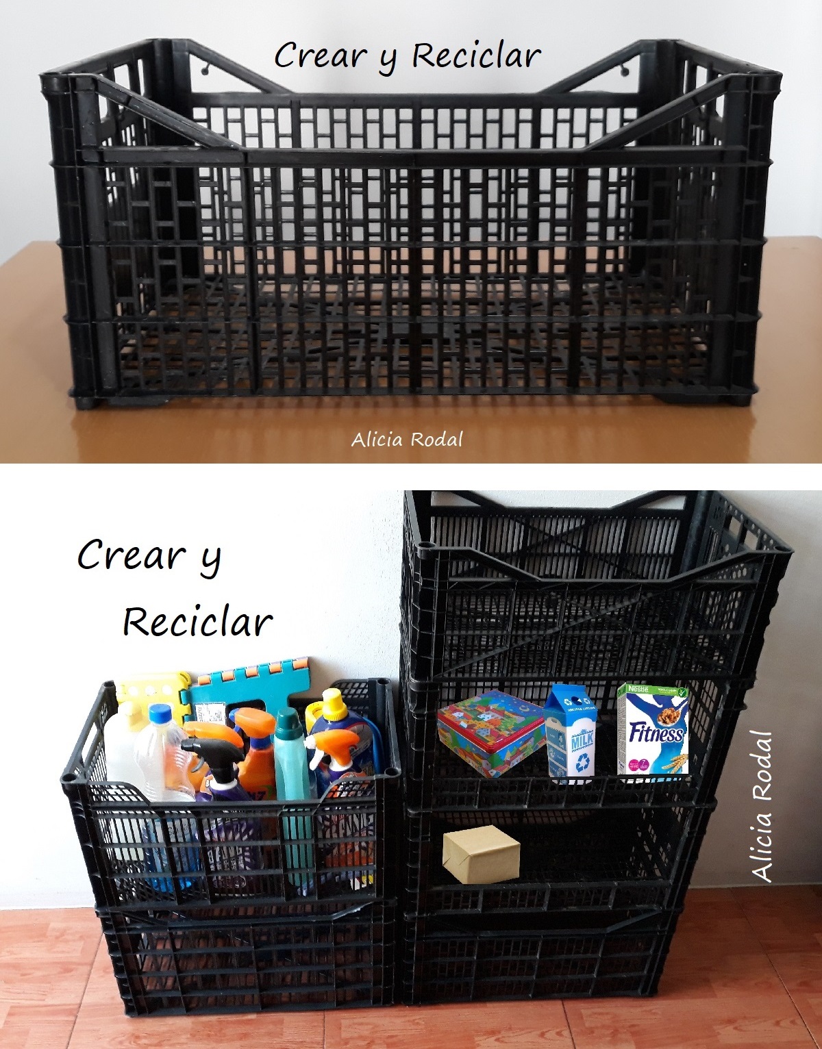 Que hacer con cajas de plástico de frutas - Crear y Reciclar