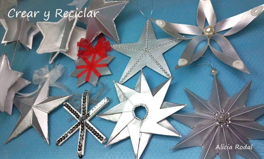 Sé que a lo mejor es pronto para pensar en Navidad, pero no si queremos empezar a crear nuestra propia decoración navideña para decorar el arbolito. Es por eso que te comparto este tutorial para que puedas elegir 10 formas y diseños completamente diferentes para hacer estrellas, desde un nivel fácil para principiantes hasta un nivel avanzado de dificultad.