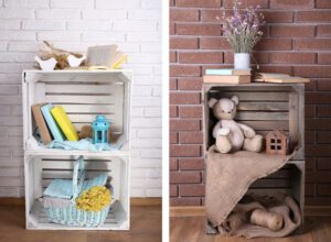 Si necesitas organizar el espacio en tu casa o trabajo o decorar algún evento especial, en esta publicación encontrarás un gran recopilatorio con más de 25 ideas útiles y creativas hechas con cajas de frutas o huacales de plástico y madera.