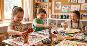 manualidades con material reciclado para niños, organizadas por edad para que cada pequeño disfrute el proceso a su ritmo. Y sí, hablamos de cartones, rollos de papel, botellas y calcetines sin par… eso que ya tienes en casa y está a punto de ir a la basura.